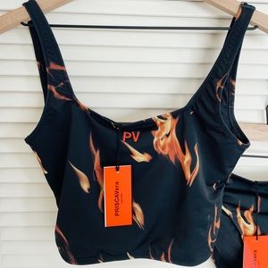NWT Priscavera Flame Swim Top